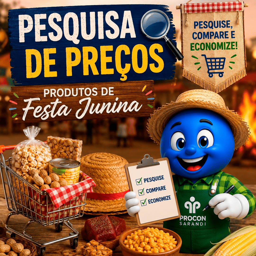 PROCON de Sarandi realiza pesquisa de preços de produtos típicos das festas juninas e julinas